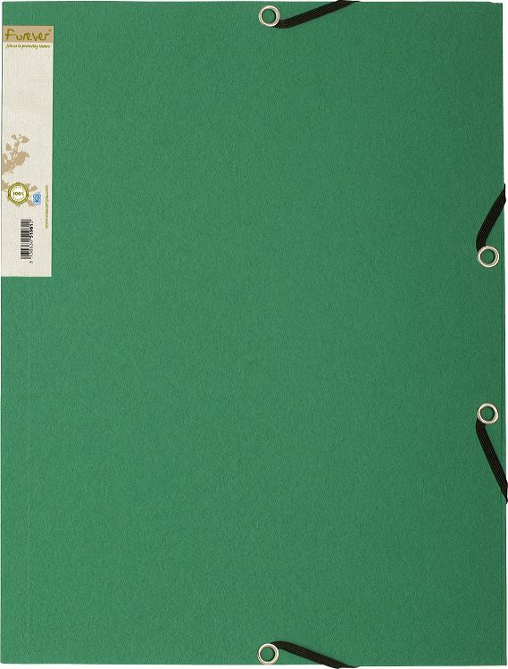 Exacompta Eckspannermappe A4 – Gummiband, Karton, Grün, 25 Stk.