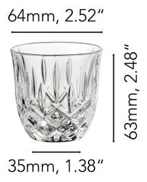 Nachtmann Espressotasse – 2er Set, 90 ml, Ø 6,4 cm, H 6,3 cm, Kristallglas, Transparent, spülmaschinenfest
