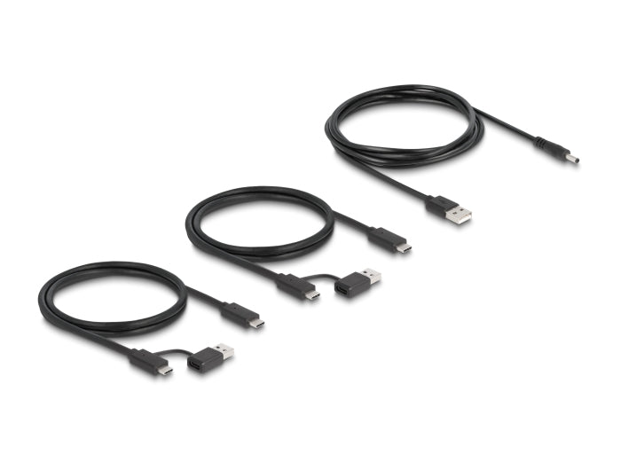 DeLOCK USB-Switch – 2× USB-C Buchse, 4× USB-A Buchse – USB 3.2 Gen 1 (5 Gbit/s) – Schwarz