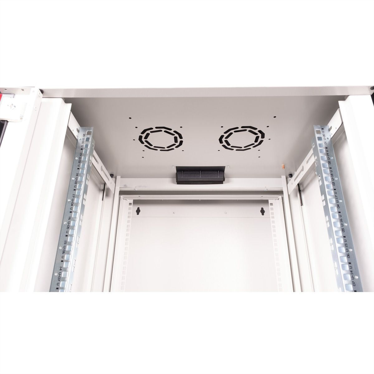 ROLINE Pro – 19" Wandverteiler 20U, IP20, abschliessbar, 600 × 600 × 996 mm, lichtgrau, Stahl