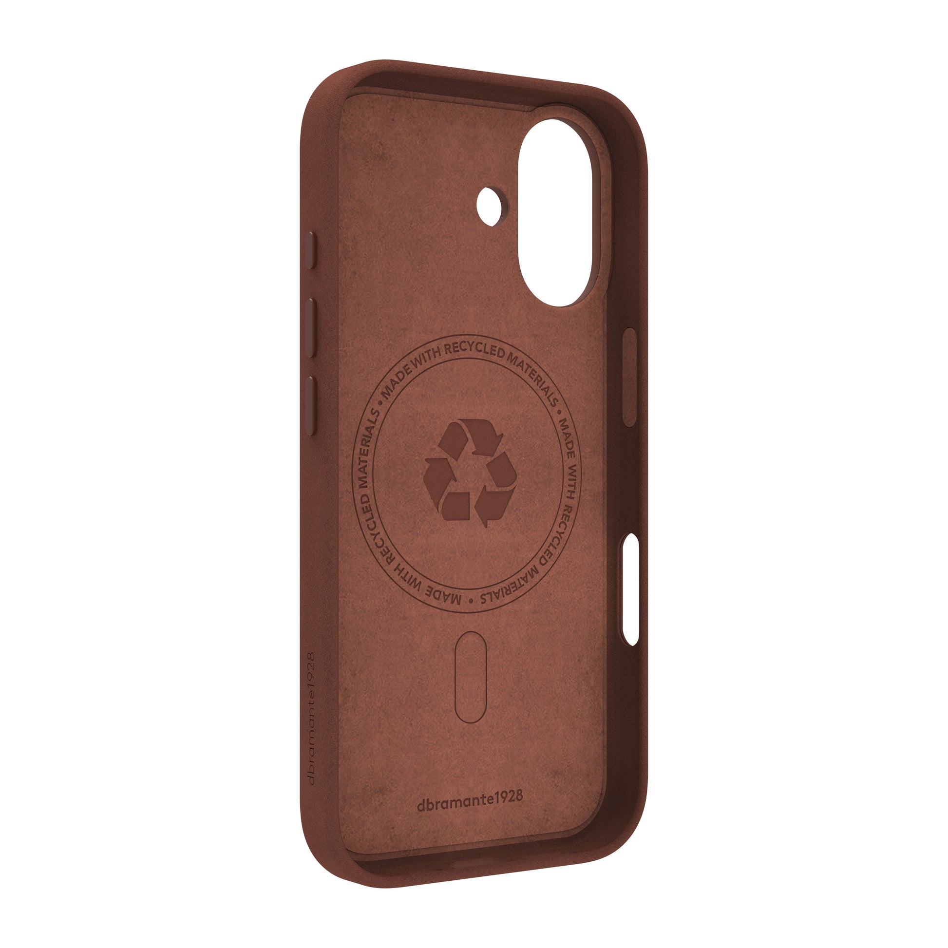 dbramante1928 Roskilde MS Backcover – für Apple iPhone 17, MagSafe, Leder, Beige, mit Zusatzfach