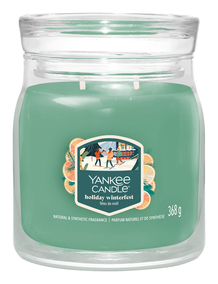Yankee Candle Holiday Winterfest – Duftkerze, Medium Jar, 35–50 h