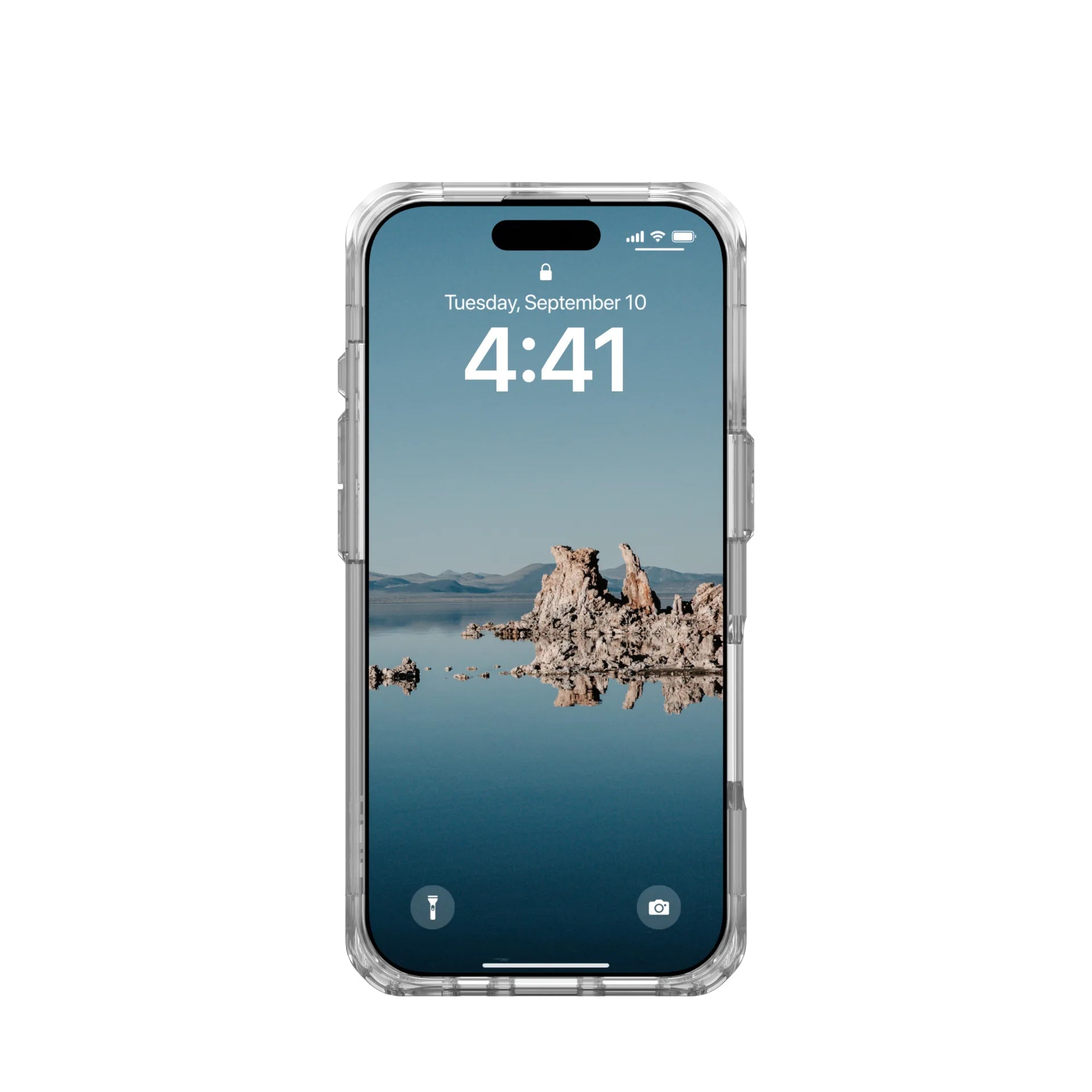 Urban Armor Gear UAG – Backcover Plyo – für Apple iPhone 16 Pro – transparent/silber – TPU, MagSafe-kompatibel, stossdämpfend