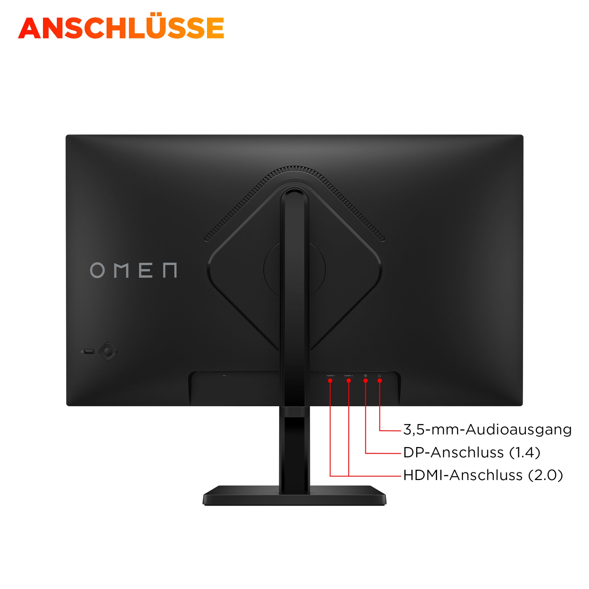 HP OMEN 27 – Monitor, 27" 2560 × 1440 (WQHD), LCD, 180 Hz, Schwarz