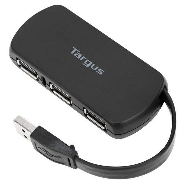 Targus USB-Hub – USB 2.0, 4× USB-A, für Windows/Mac