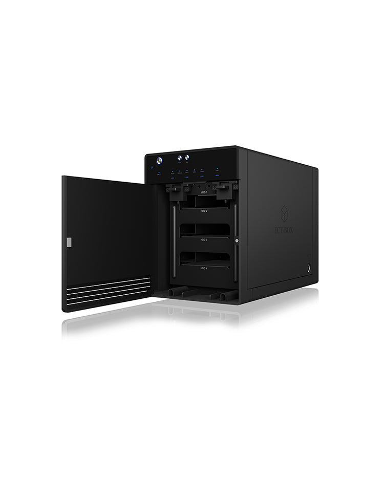 ICY BOX IB-3740-C31 – 4-Bay Gehäuse – USB-C 3.2 Gen 2 (10 Gbit/s), für 2,5"/3,5" HDD/SSD, SATA