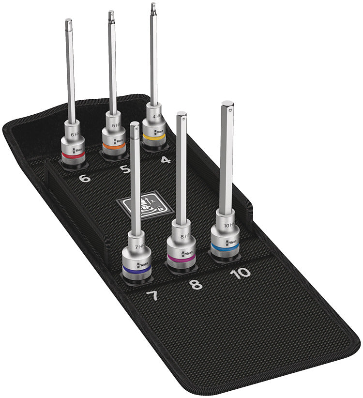 Wera Schraubendreher-Bit-Set – 6 Bits – Antrieb 1/2" – 8740 C HF 2