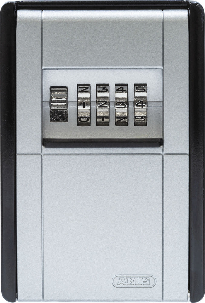 ABUS Schlüsseldepot KeyGarage 787 BIG, 2 Haken, Zahlenschloss, Stahlblech, Schwarz/Silber – Wandmontage