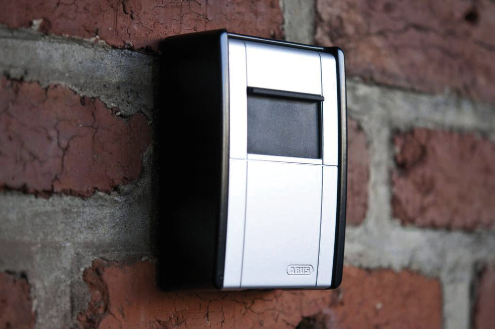 ABUS Schlüsseldepot KeyGarage 787 BIG, 2 Haken, Zahlenschloss, Stahlblech, Schwarz/Silber – Wandmontage