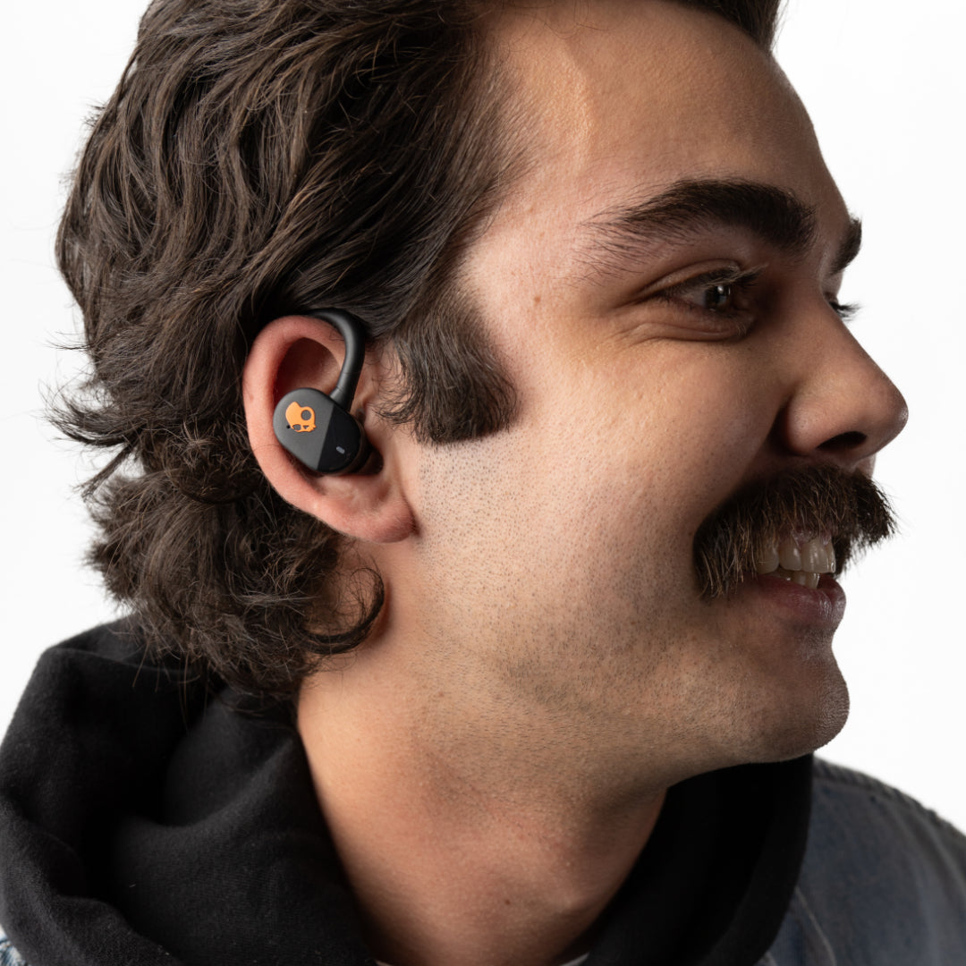 Skullcandy Push Play Active TWS In-Ear – Stereo, mit Ladecase, Schwarz/Orange, BT 5.3