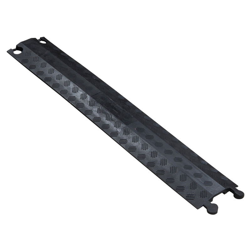 Steffen D-Line Kabelbrücke 1 Kanal – 133×22 mm, L 765 mm – Polyurethan – Schwarz