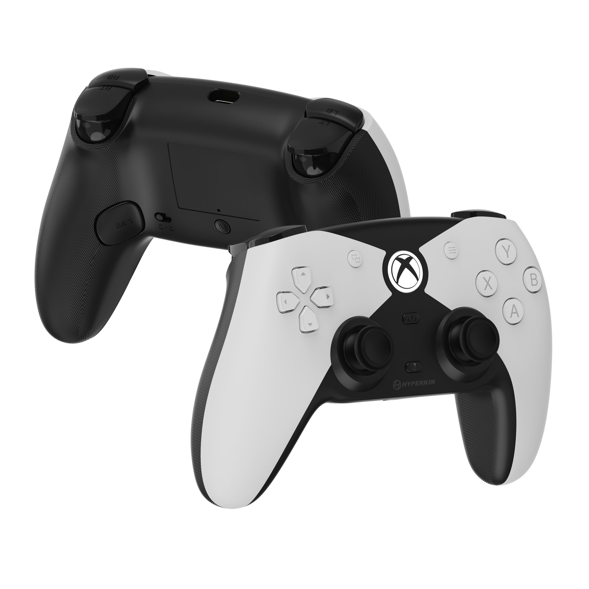 Hyperkin Competitor (M01638-WH) – Gamepad – USB (kabelgebunden), Vibration, 2 Joysticks, für Xbox & PC, Weiss