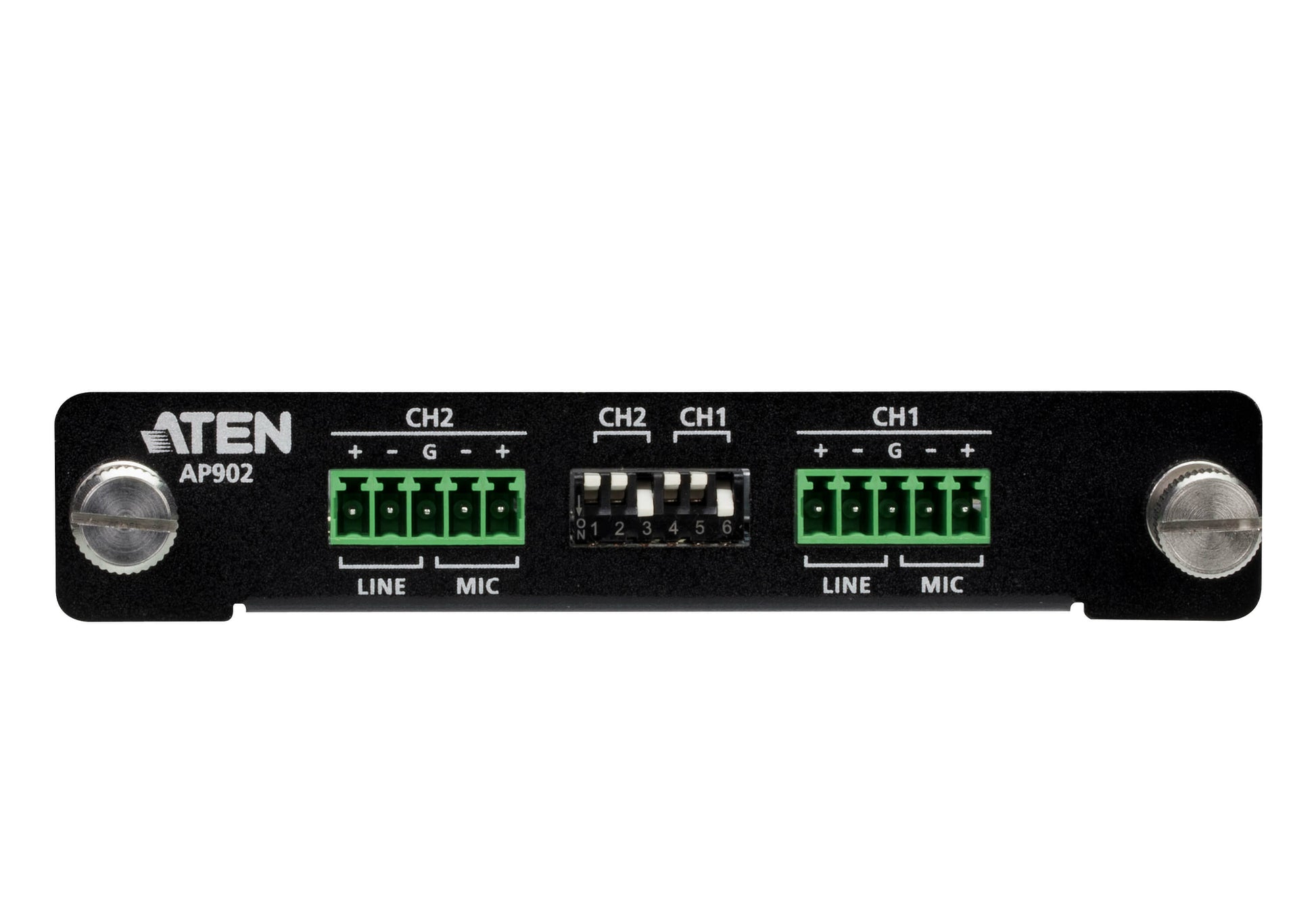 ATEN AP902 – 2-Kanal Mic/Line Vorverstärkerkarte, Verstärkung 36 dB, RS-232, für AP-Serie
