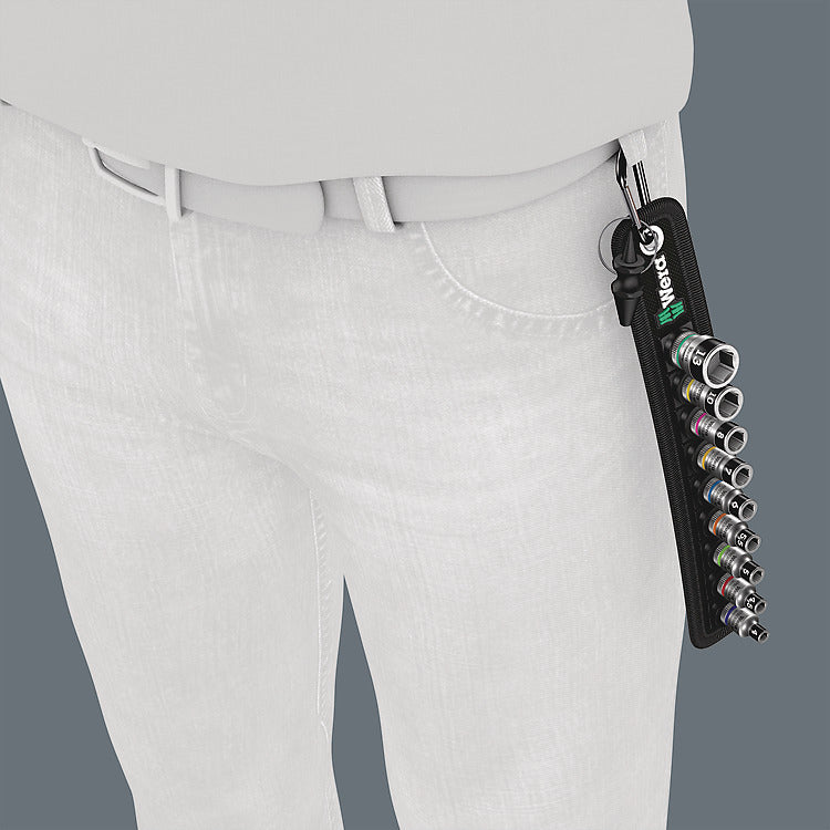 Wera Zyklop – Stecknuss-Satz 1/4", 4/4,5/5 mm…, 9-teilig, Box, Belt A 1