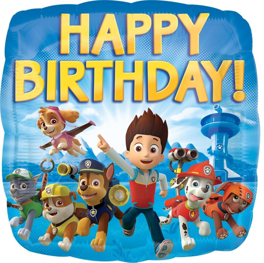 Amscan Folienballon Paw Patrol – mehrfarbig – 43 × 43 cm – 1 Stk