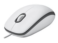 Logitech M100 Maus – Weiss
