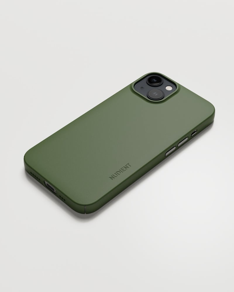 Nudient – Backcover – für Apple iPhone 13 – grün – MagSafe-kompatibel