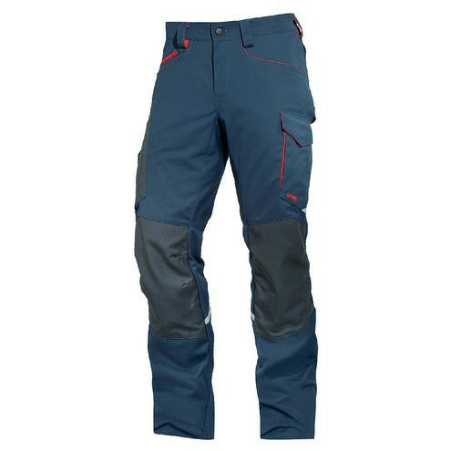 Uvex Cargohose – Erwachsene, 65 % Polyester/35 % Baumwolle, Nachtblau