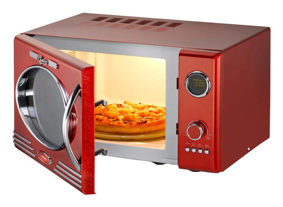 Melissa Kombi-Mikrowelle 16330129 – 23 l, Grill, 800 W – rot/edelstahl