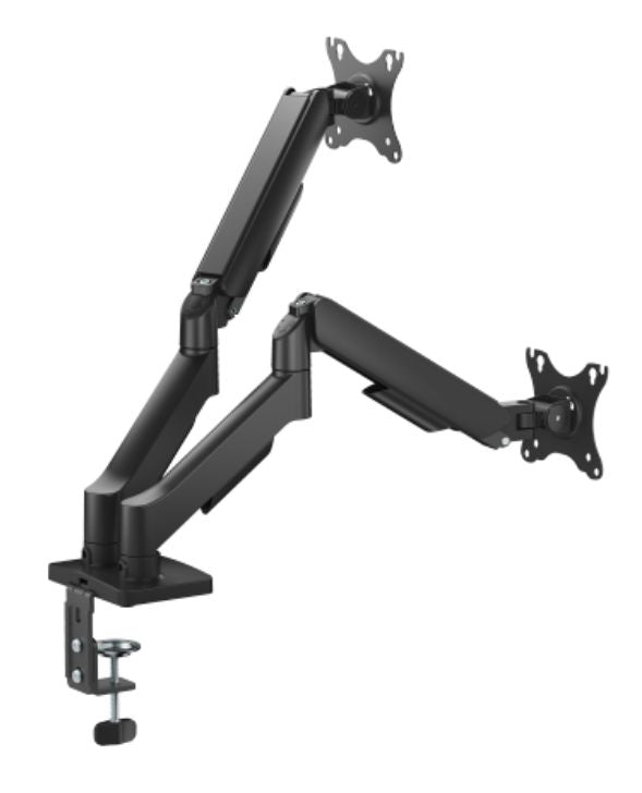 eSTUFF GLB227012 – Monitorarm Tischhalterung – 2 Monitore – Gasfeder