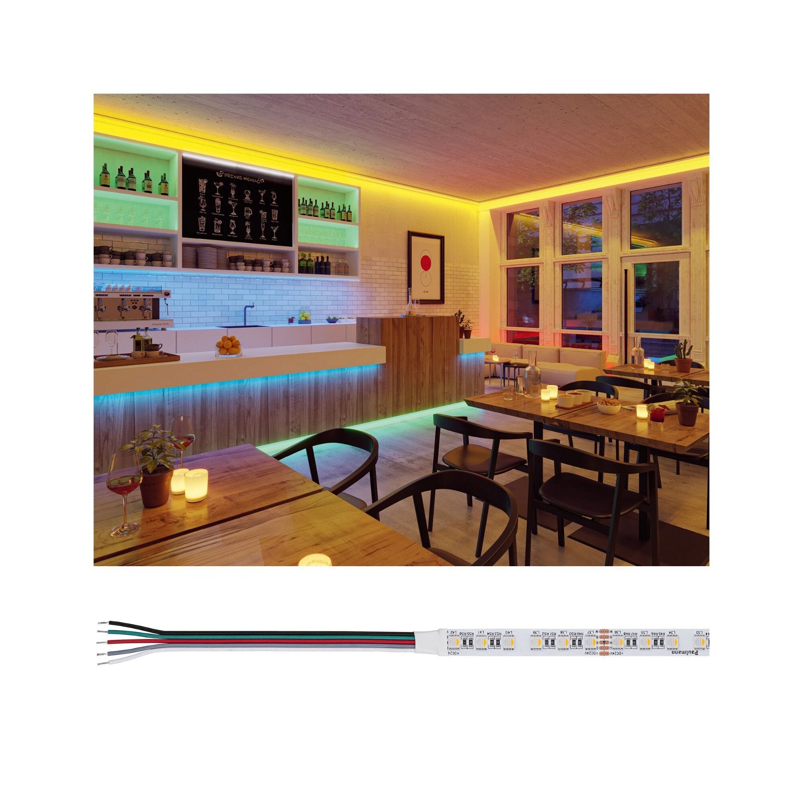 Paulmann LED-Strip Silver ProLED – 5 m, 3500 lm, 121 W, RGBW, dimmbar, weiss