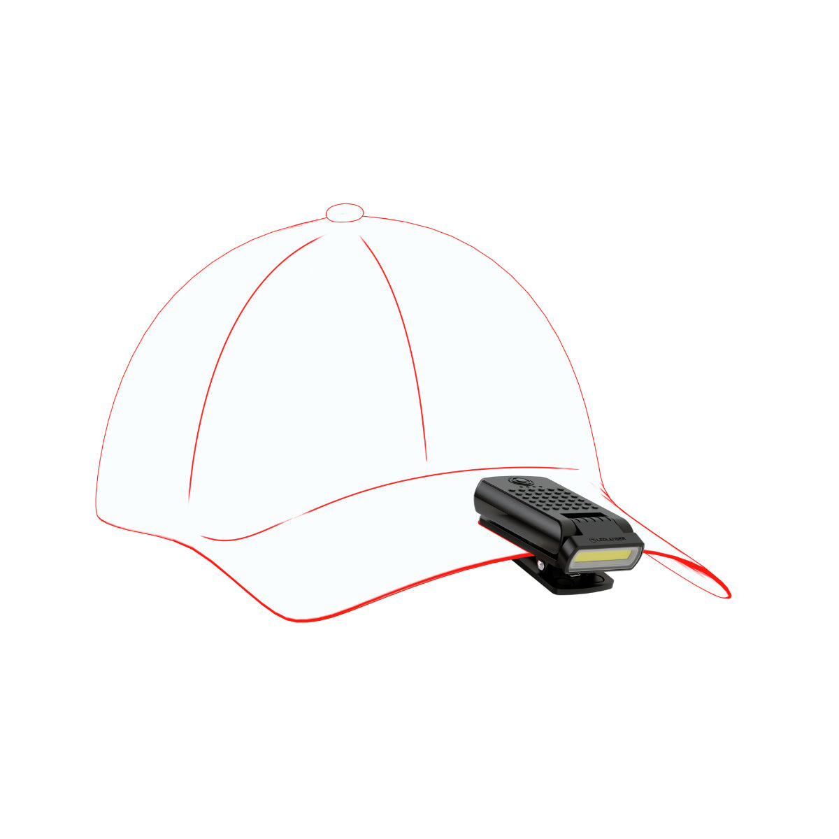 Ledlenser Taschenlampe W1R Work – 220 lm, IP54, Akku, USB-C – Schwarz