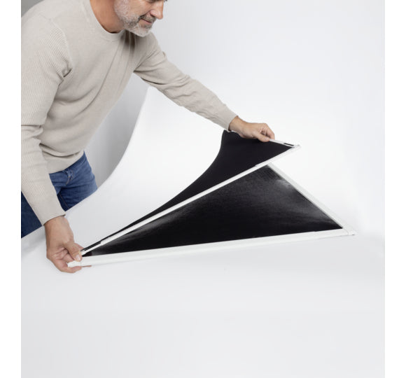 Windhager IS Fenster-Fliegengitter – 80 × 90 cm – Weiss – Aluminium-Rahmen – Teleskop – für Fenster
