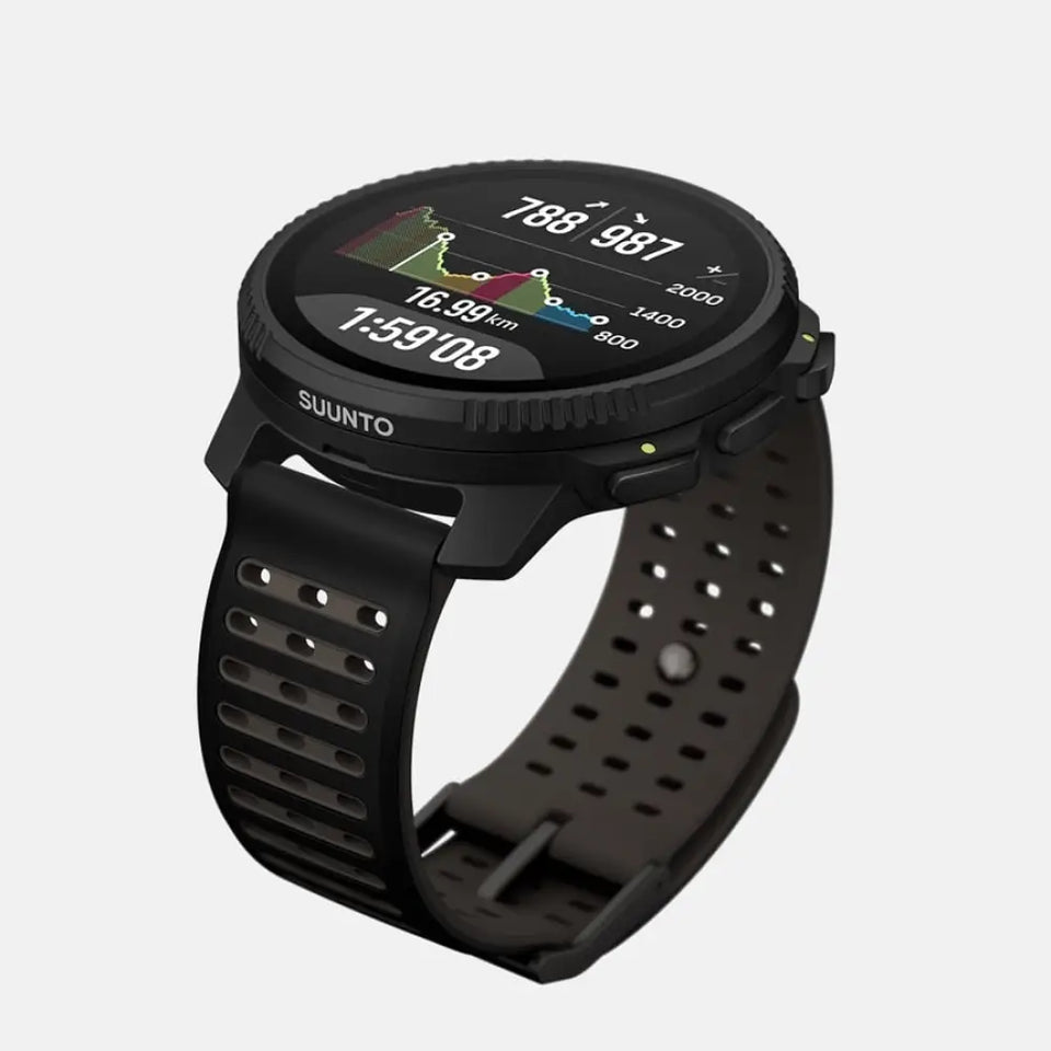 Suunto Vertical 2 49 mm GPS – Edelstahl Schwarz, Sportarmband, 100 m, für Android, iOS