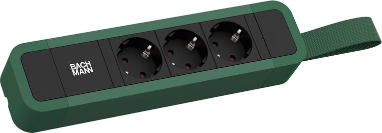 Bachmann PRIMO 2 Steckdosenleiste – 3×Schuko (Typ E/F), 2,0 m, Schalter