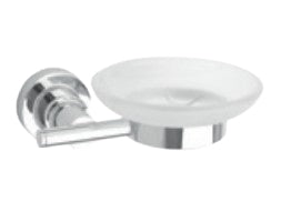 TESA Seifenhalter (Wand) – Metall, Kleben, 15×12×5,2 cm, Edelstahl/Weiss