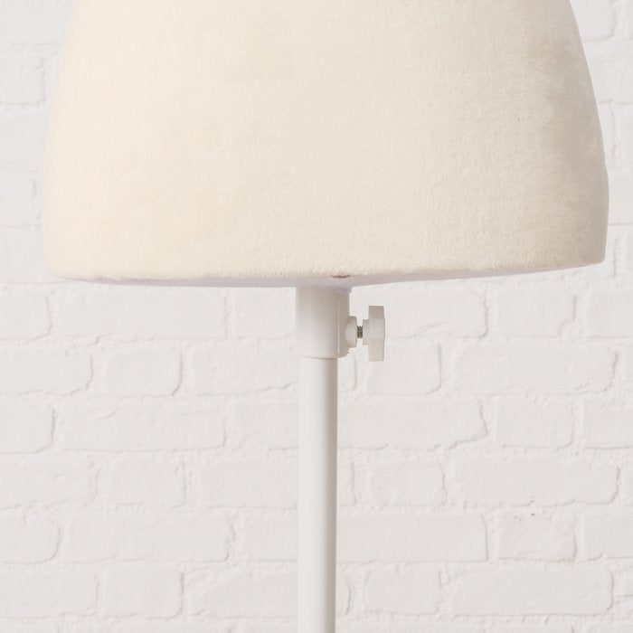 Boltze Garderobenständer – Holz/Polyester, Weiss, 39,5 × 39,5 × 161 cm