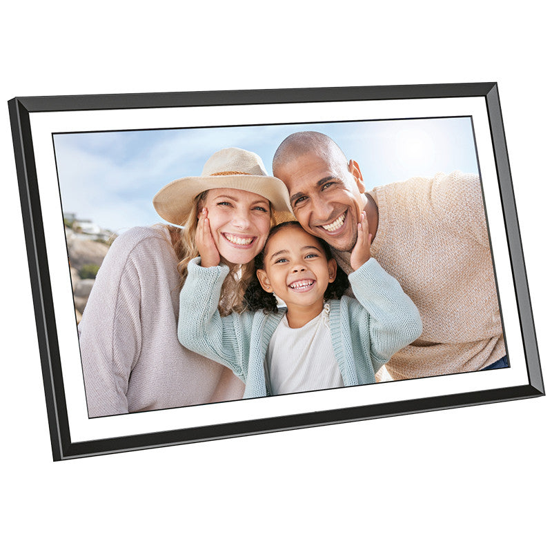 AgfaPhoto APF1560WiFi Digitaler Bilderrahmen – 1920 × 1080 (Full HD), IPS – WLAN, USB-C – microSD – Schwarz