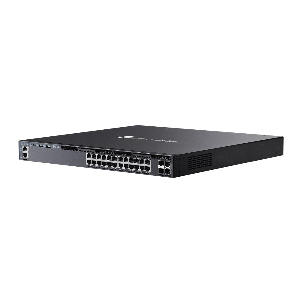 TP-Link SG6428XHP – Managed Switch – 24×GbE, 4×SFP+, L3, PoE+ 720 W, 1U