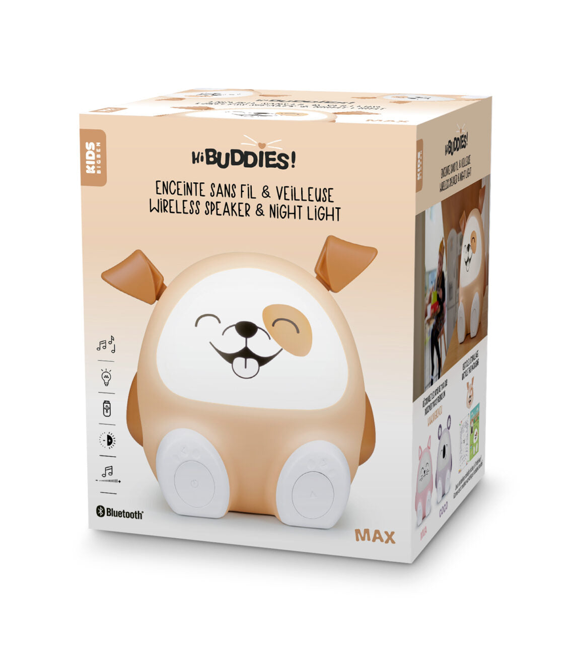 Bigben Interactive Dog – Bluetooth-Lautsprecher – 8 h Akku, 15 W, Bluetooth 5.0, Braun