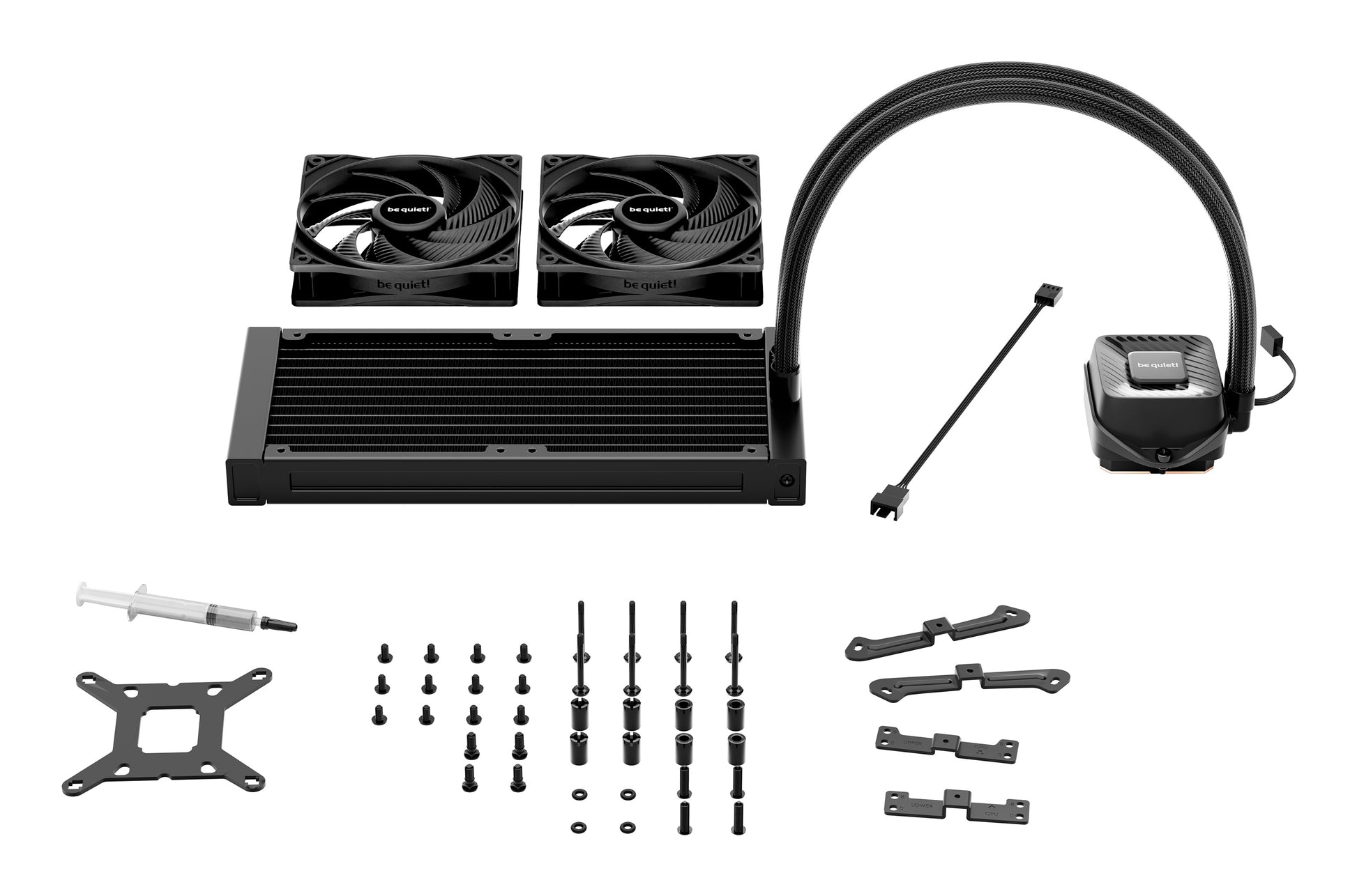 be quiet! be quiet PURE LOOP 3 – AIO CPU-Kühler 240 mm, 2×120 mm PWM, 2100 U/min, 101,2 m³/h, Schwarz, für Intel LGA1851