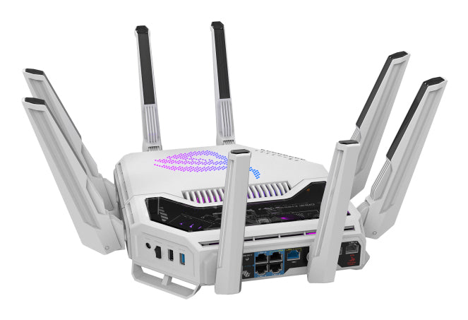 ASUS T-Be19000Ai WLAN-Router – Wi-Fi 7 (802.11be), Tri-Band (2,4/5/6 GHz), 2,5GbE, 10GbE, 7× LAN, 1× USB 3.2 G