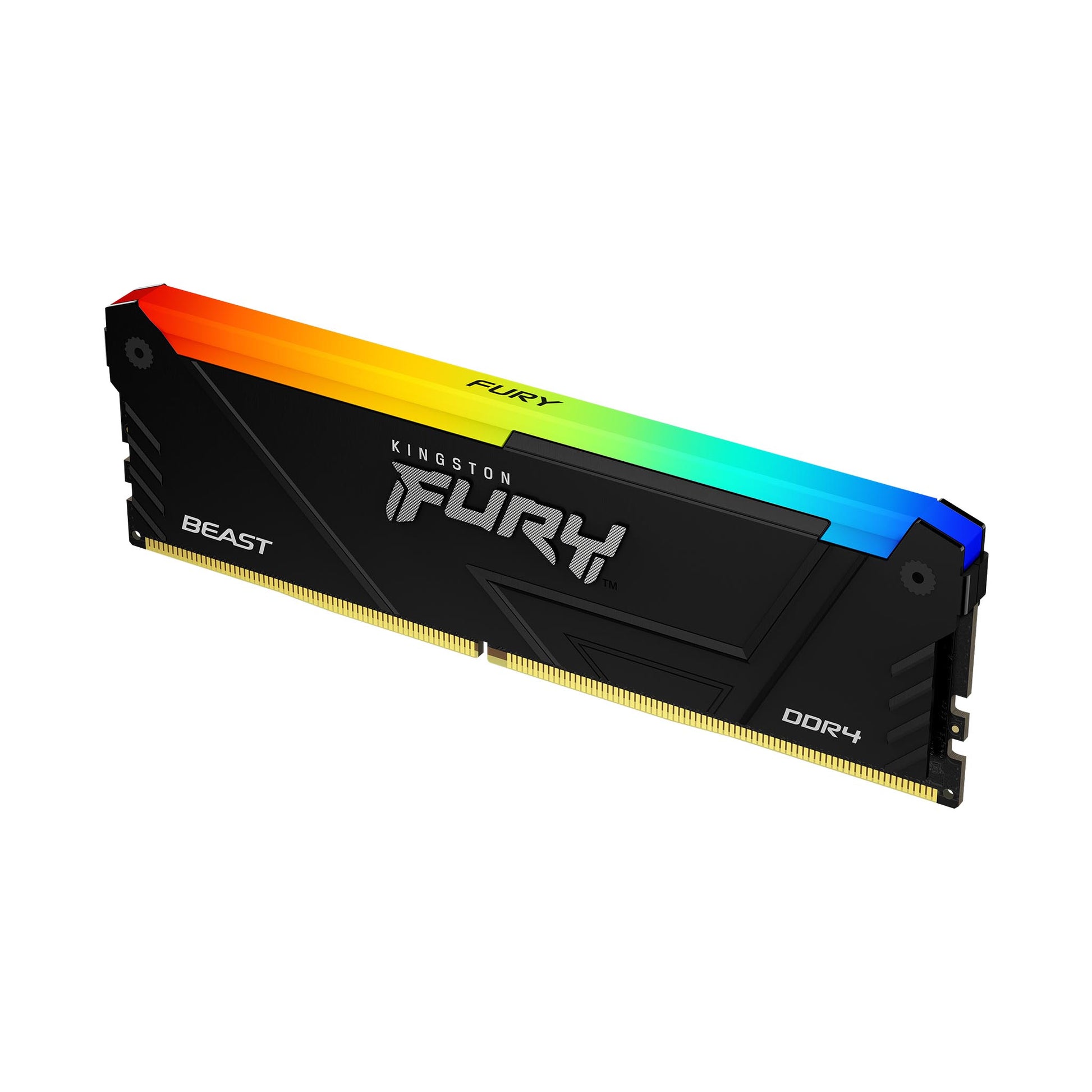 Kingston Technology Kingston FURY Beast RGB – Arbeitsspeicher – 8 GB, DDR4‑3200 CL16, 288‑Pin DIMM, RGB, 1,35 V