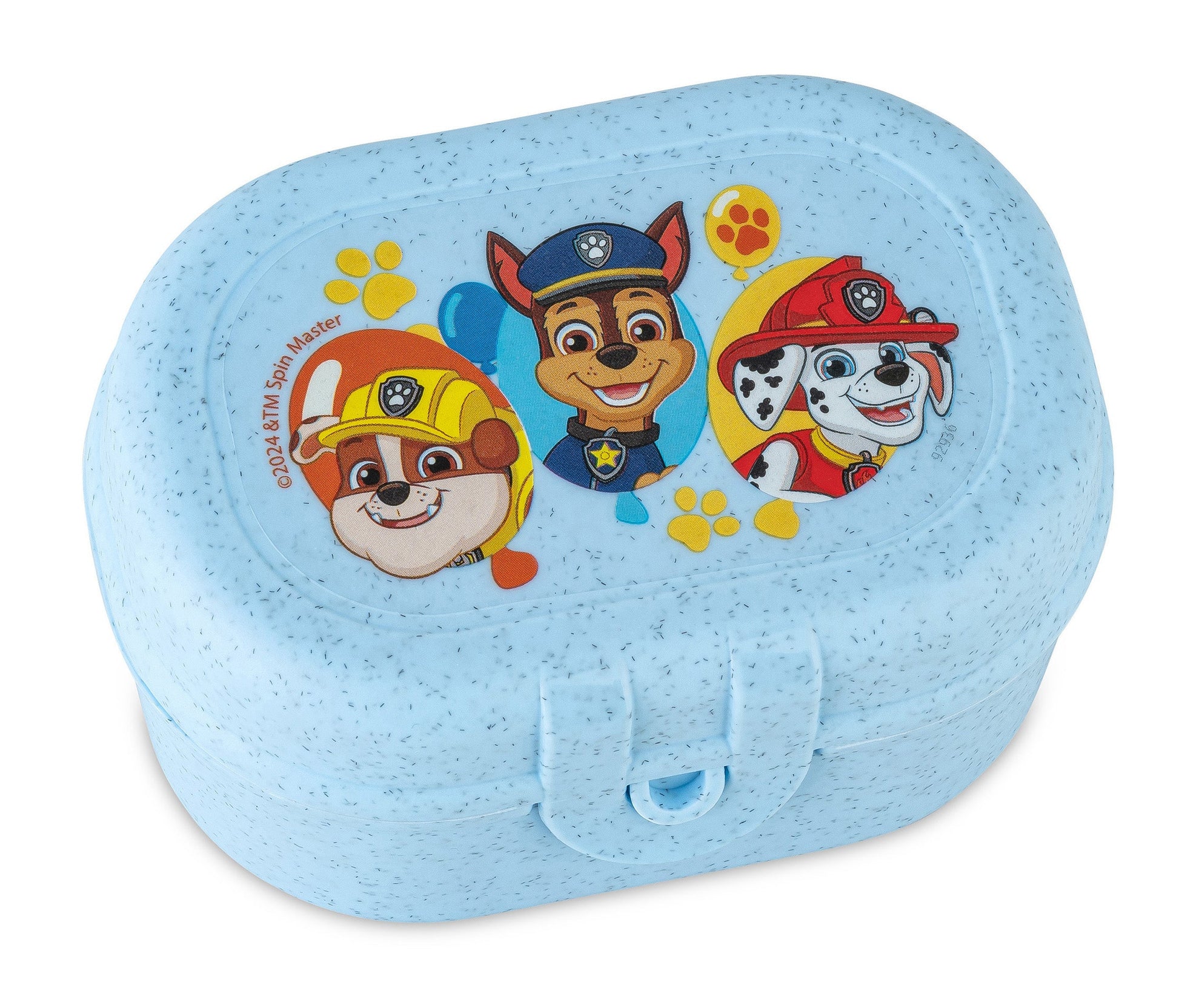 Koziol – Lunchbox 500 ml, 9,6 × 7 × 5,2 cm, Biokunststoff, mehrfarbig/blau