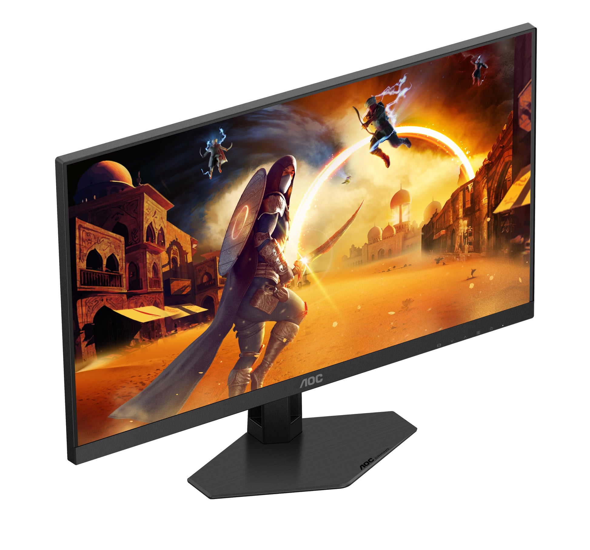 AOC 24G4HRE – Monitor, 23,8", IPS, 200 Hz, Integrierte Lautsprecher, G-Sync, Höhenverstellbar, Rot