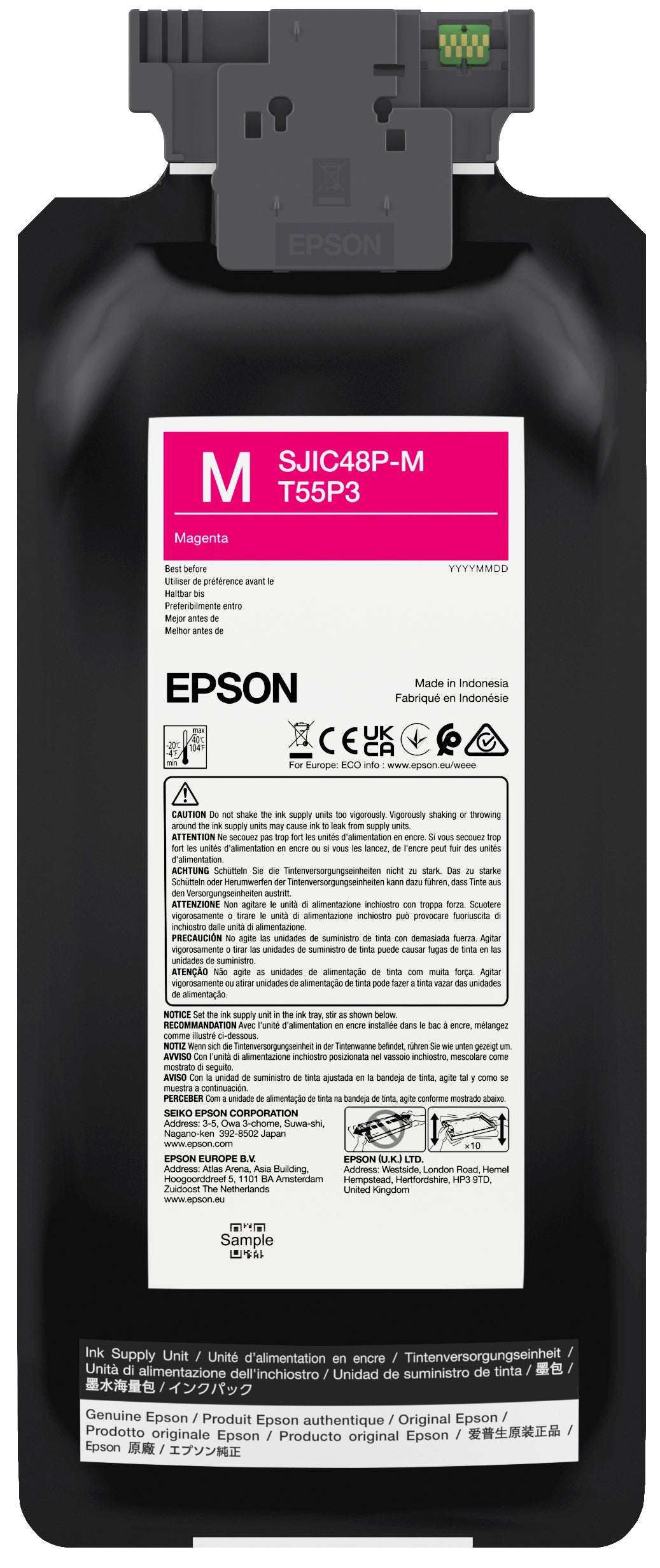 Epson Tintenpatrone SJIC48P-M, Magenta – für CW C8000E