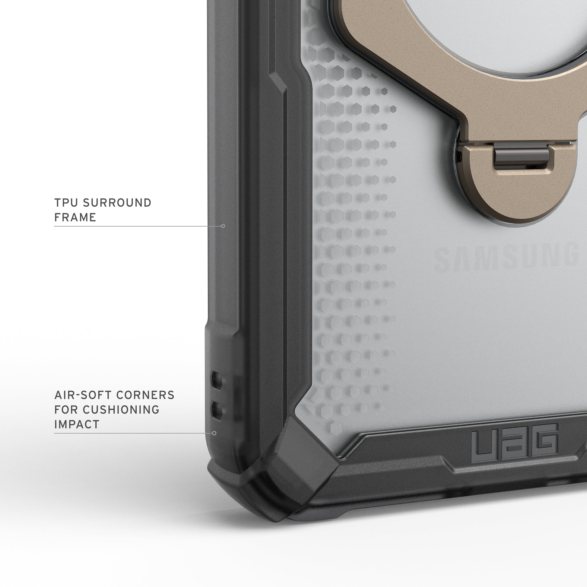 Urban Armor Gear UAG Plasma XTE 360 Backcover – für Samsung Galaxy S26 Ultra, MagSafe, mit Ständer, PC, Asche