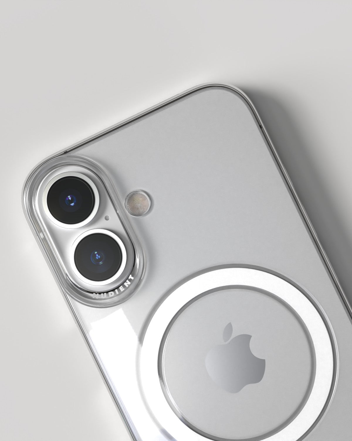 NUDIENT Thin Backcover – für Apple iPhone 16, MagSafe, Kunststoff, Transparent