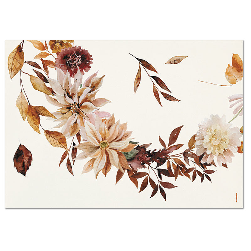 Trendform Tischset Autumn Leaves, Papier, Rechteckig, 42 × 29,7 cm – FSC – 4 Stk.