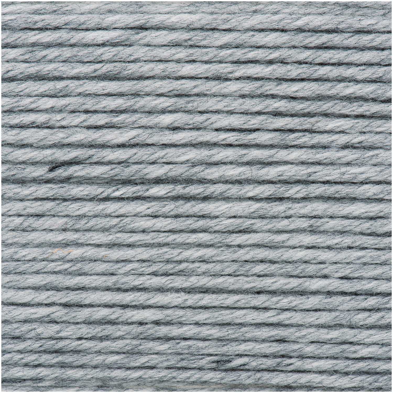 Rico Design Essentials Mega Wool Chunky Wolle Hellgrau – 100 g, 125 m, 55% Schurwolle/45% Polyacryl, Nadel 6 mm