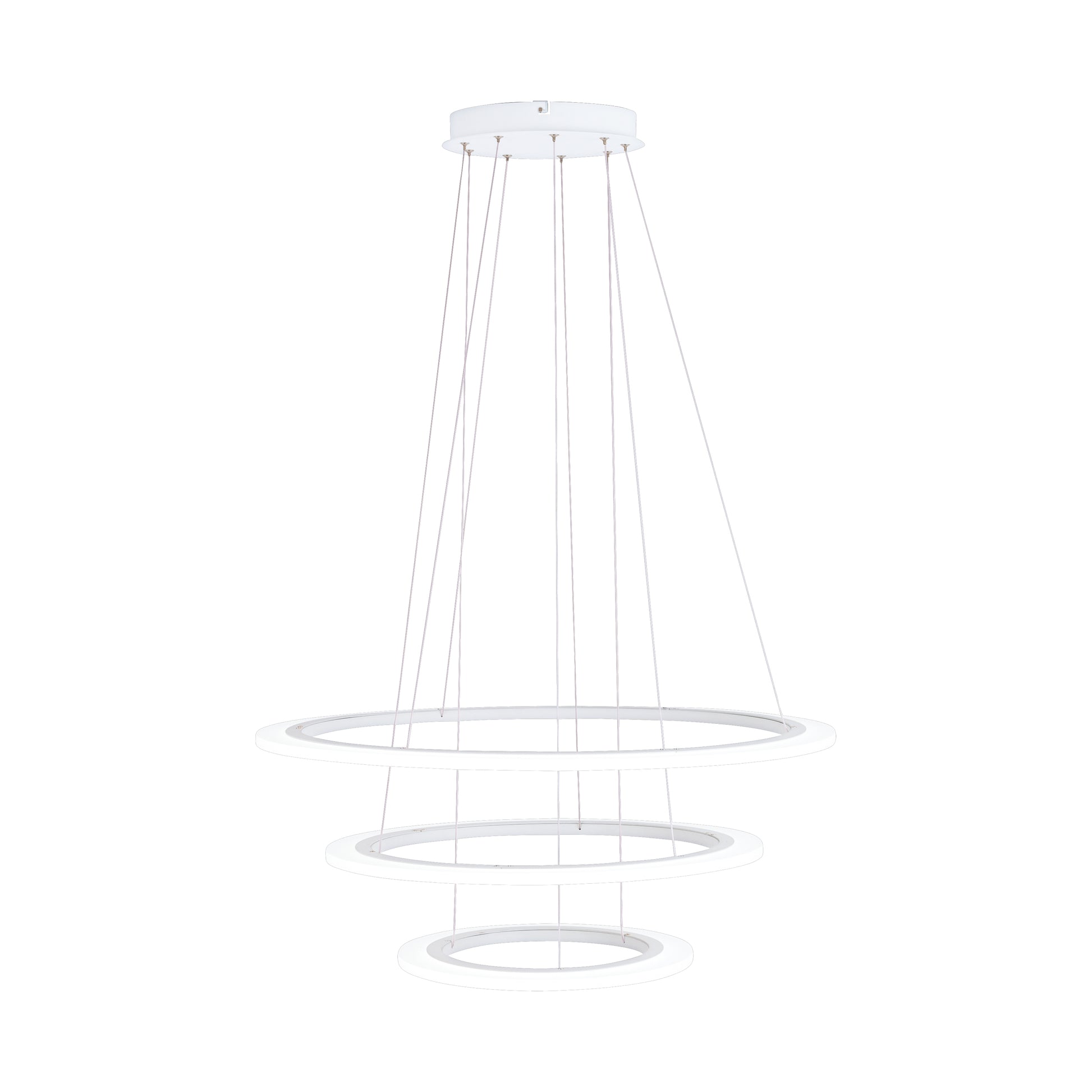 EGLO Deckenleuchte Penaforte – Ø 79 × 150 cm, 2100 lm, 18,5 W, 3000 K, dimmbar, weiss