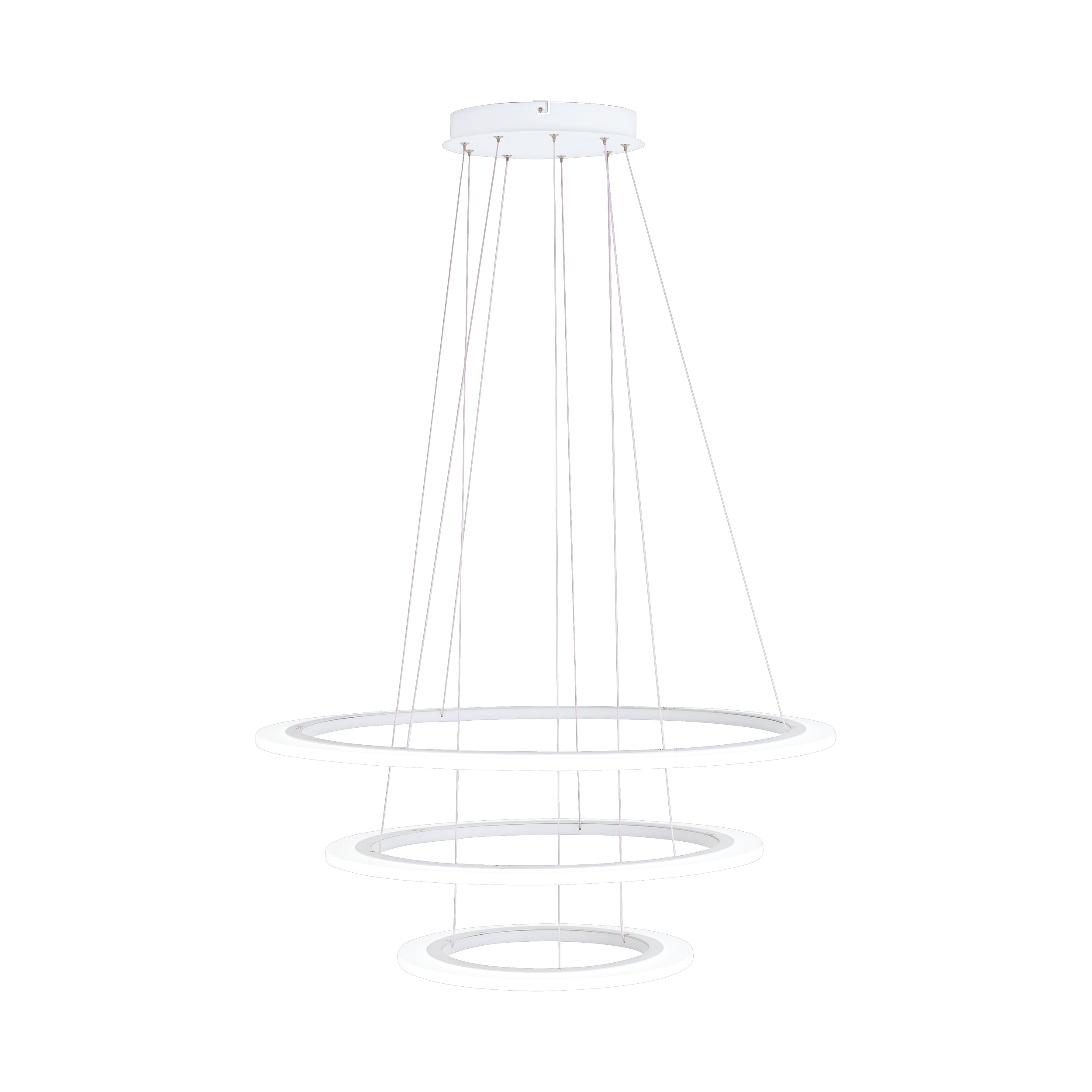 EGLO Deckenleuchte Penaforte – Ø 79 × 150 cm, 2100 lm, 18,5 W, 3000 K, dimmbar, weiss