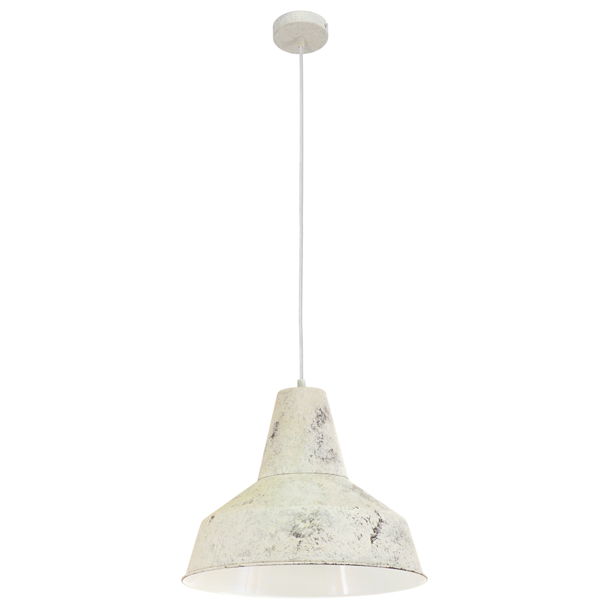 EGLO Deckenleuchte SOMERTON – Ø 35 × 110 cm, 60 W, dimmbar, weiss, exkl. E27