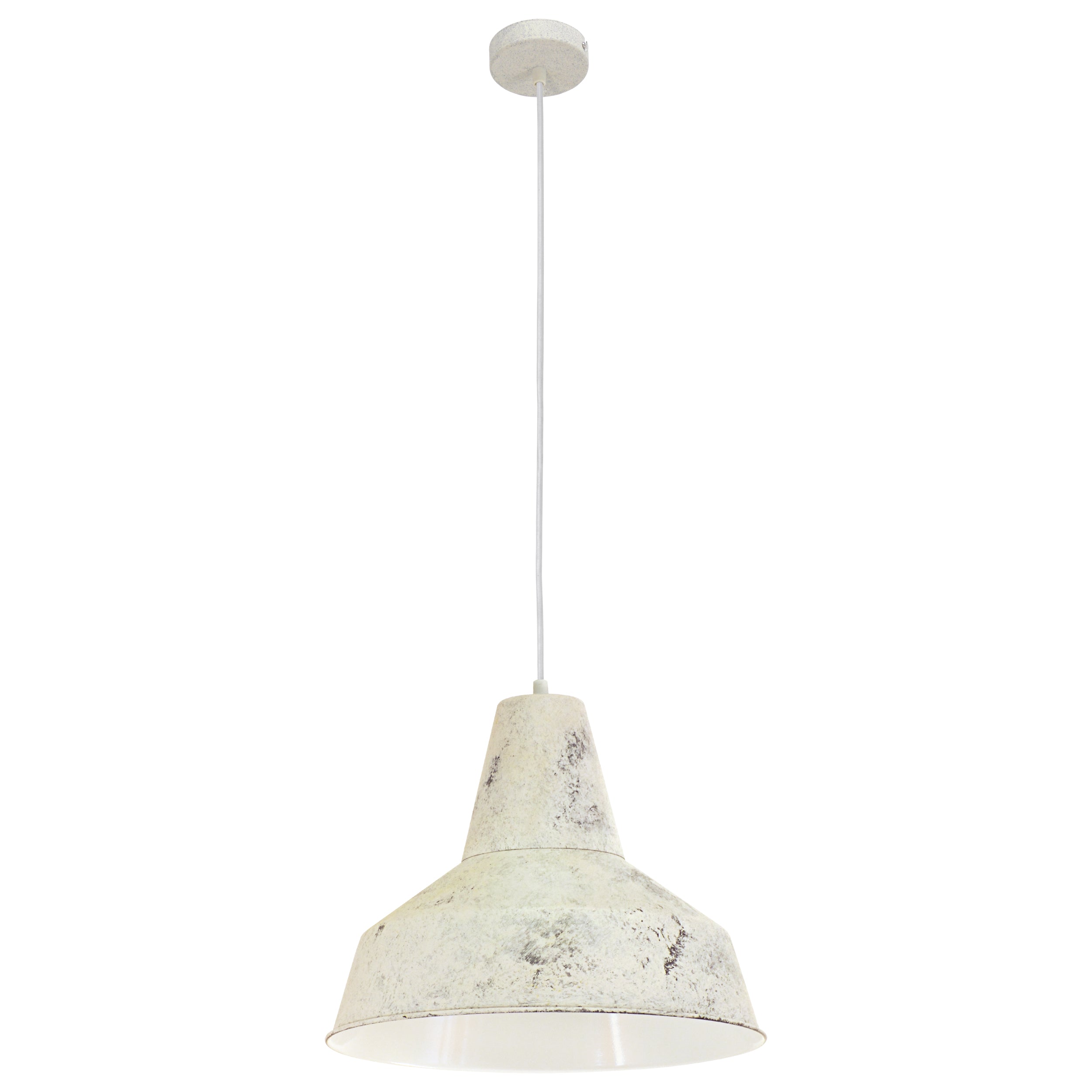 EGLO Deckenleuchte SOMERTON – Ø 35 × 110 cm, 60 W, dimmbar, weiss, exkl. E27