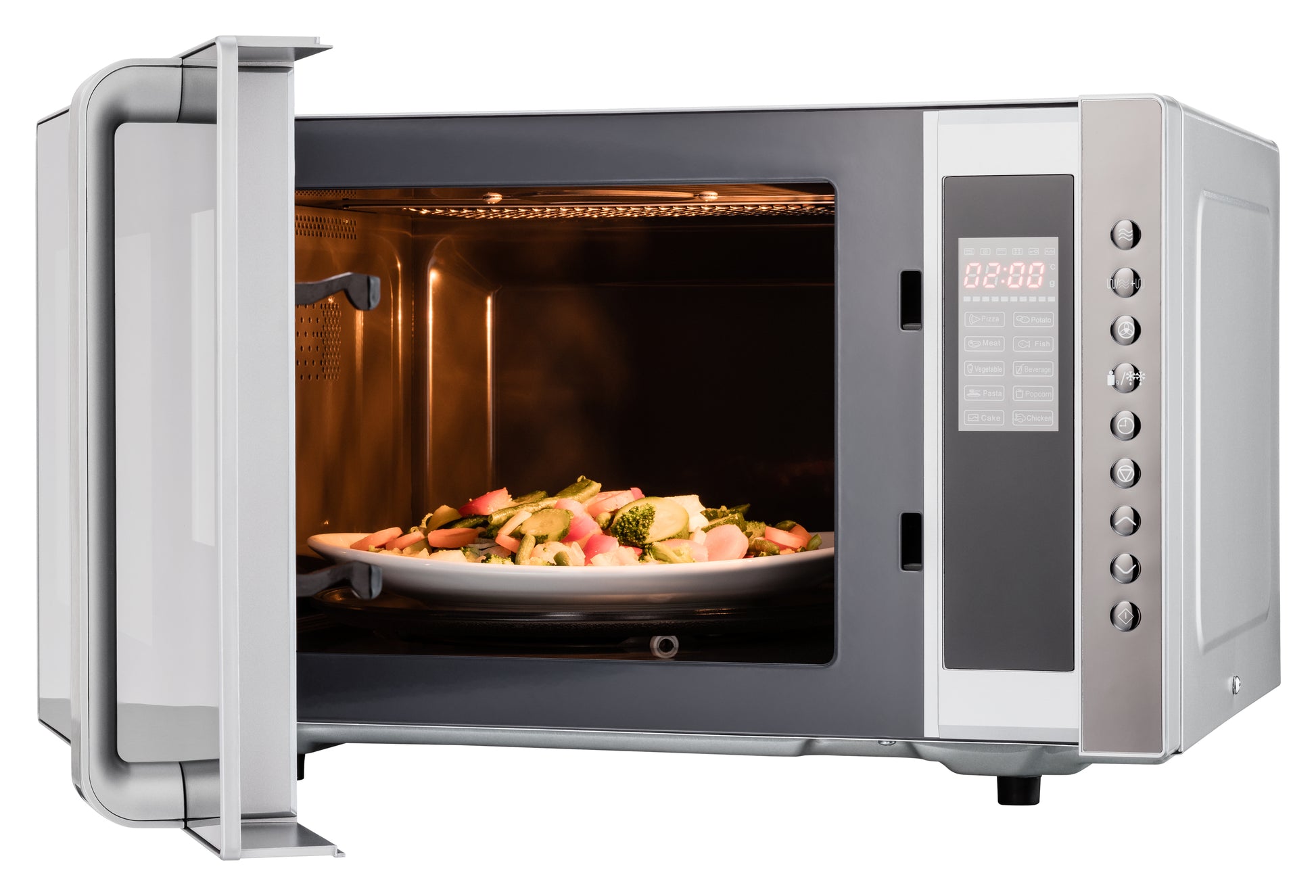 MEDION Kombi-Mikrowelle MD17495 – 23 l, Grill & Heissluft, 800 W – Grau