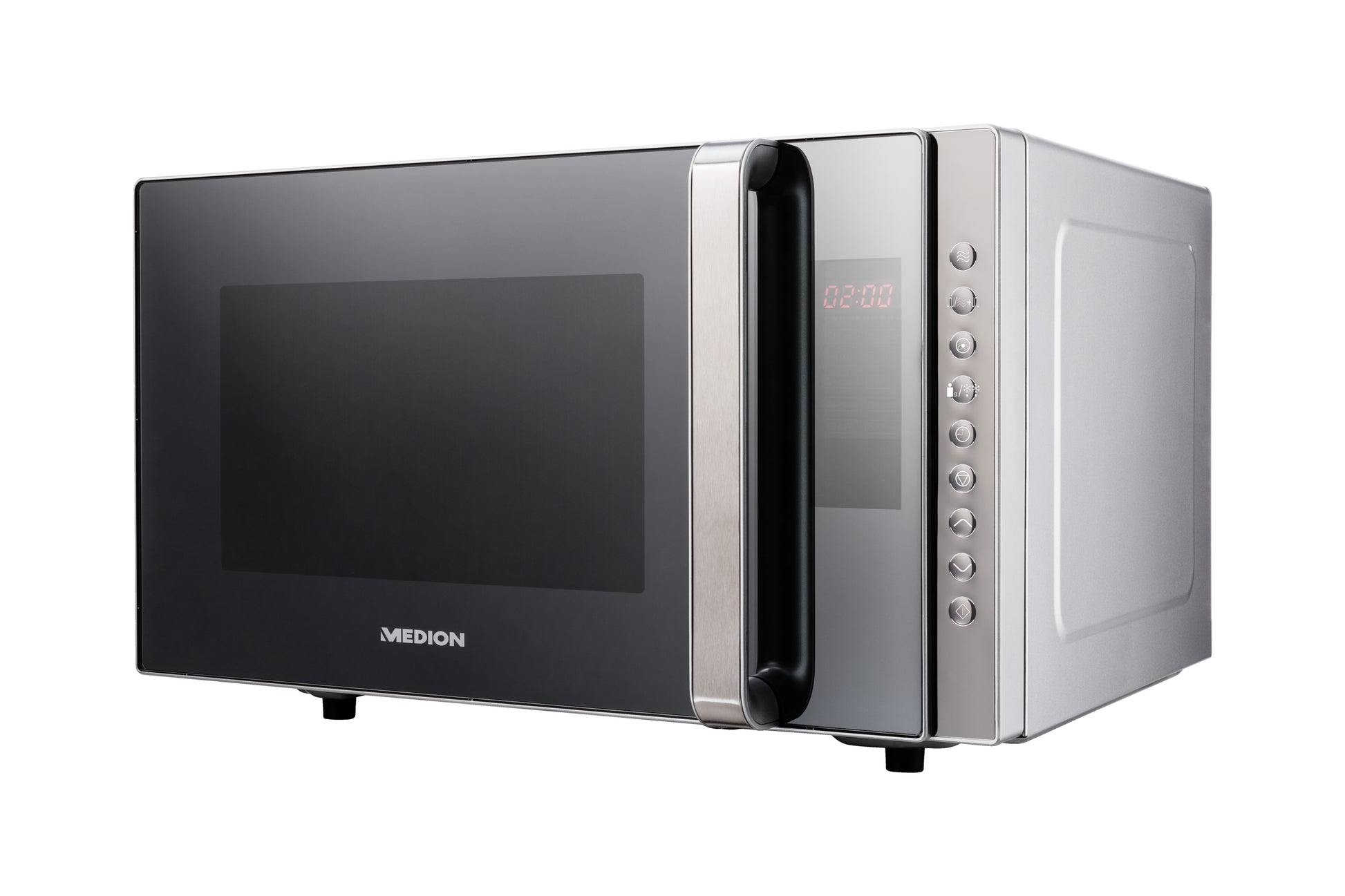 MEDION Kombi-Mikrowelle MD17495 – 23 l, Grill & Heissluft, 800 W – Grau